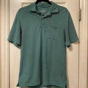 Vineyard Vines Short Sleeve Navy Blue and Green Polo Men Size XS